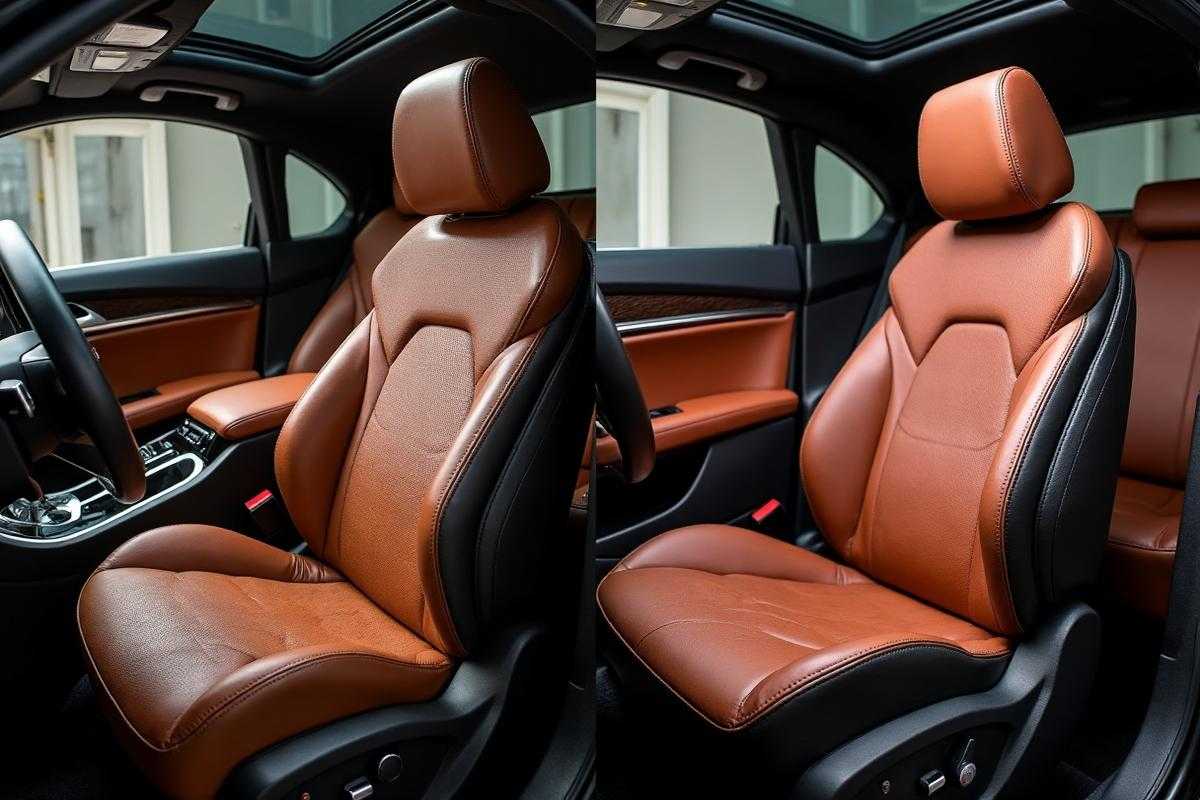 Before and after restoration